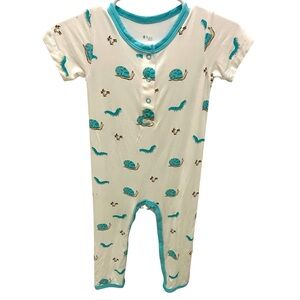 Kyte Baby NWOT Crawl Snail Snap Short-Sleeve Romper